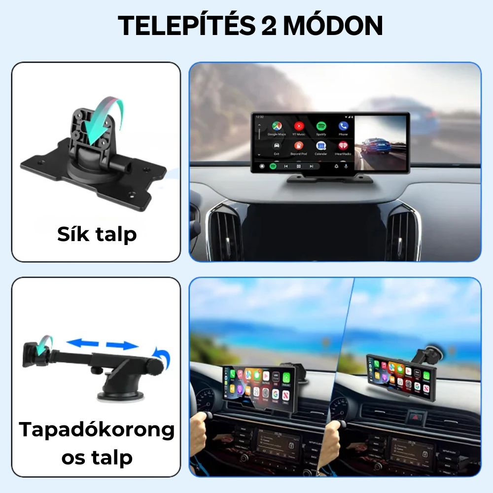Carsync PRO + 4K menetrögzítő kamera + tolatókamera