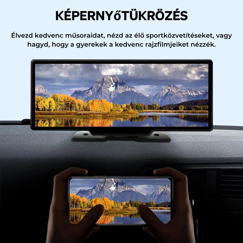 Carsync PRO + 4K menetrögzítő kamera + tolatókamera