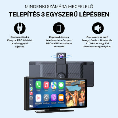 Carsync PRO + 4K menetrögzítő kamera + tolatókamera